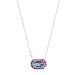 Kendra Scott Threaded Lee necklace Silver Lilac Abalone  $58 worn once
